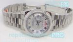 Highest Qaulity Swiss Replica Rolex Datejust Silver Roman Face SS Case Watch